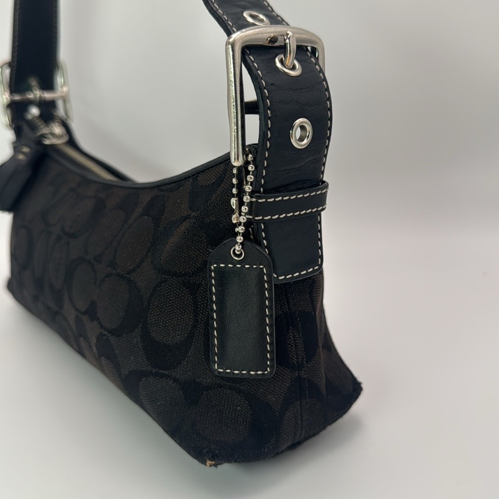 Sale! Vintage Coach Y2K Soho East West Baguette 6371 sinature Cs - Picture 9 of 16